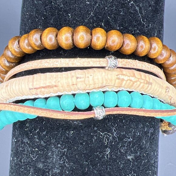 Paparazzi Bracelet Stack To Basics Blue Urban Boho Western Hippie Wristlet Slide - Picture 6 of 10